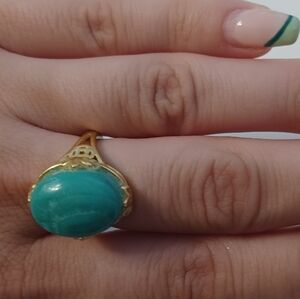 4/$60 Malachite Crystal Ring - Gemstone
